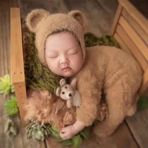 Furry Baby Bear Rompers