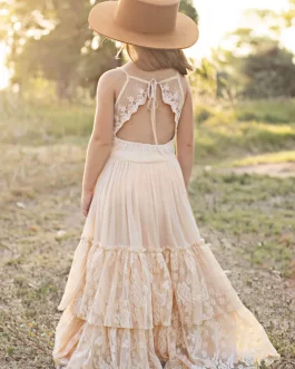 Girls Lace Cotton Dresses