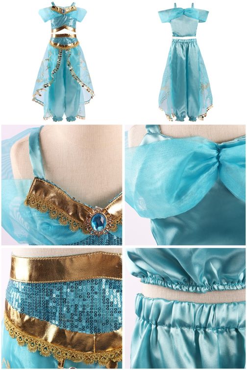 Girls Jasmine Princess Dress