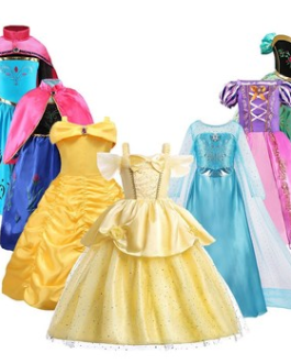 Belle Costume Girl Halloween Princess